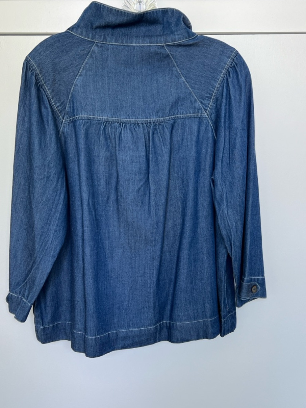 Orvis Women's Dark Blue Denim Button Jacket - Picture 3 of 5